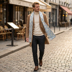 Silver Luxury Scarf | Handwoven Artisan Crafted