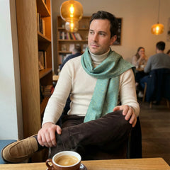 Teal Luxury Scarf | Handwoven Artisan Crafted